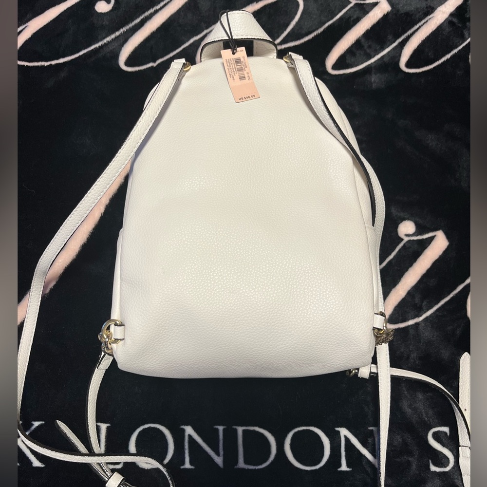 Victoria's Secret White Quilted Mini Backpack Paradise Summer Charms - Picture 5 of 9